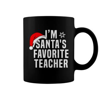Matching Christmas Party Xmas Santa's Favorite Teacher Coffee Mug | Mazezy