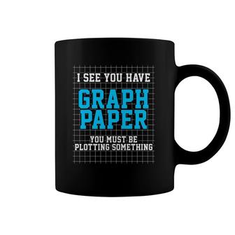 Math Graph Paper Plotting Teacher Gift Coffee Mug | Mazezy