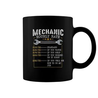 Mechanic Hourly Rate Labor Rates Funny Coffee Mug | Mazezy