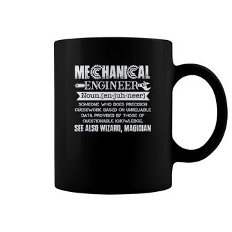 Mechanical Engineer Definition Coffee Mug | Mazezy