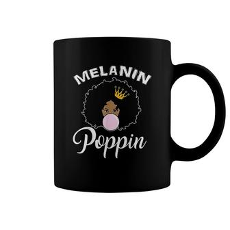 Melanin Poppin Afro Queen Coffee Mug | Mazezy