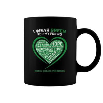 Men Women Kids Green Gifts Friend Kidney Disease Awareness Premium Coffee Mug | Mazezy