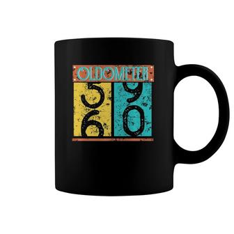Mens 60Th Birthday Gifts For Men Oldometer 59 To 60 Retro Style Coffee Mug | Mazezy