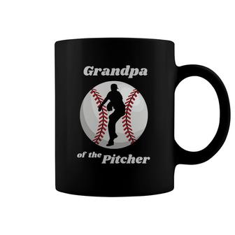 Mens Baseball Love Grandpa Of The Pitcher Novelty Man Grandfather Coffee Mug | Mazezy