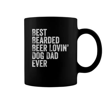 Mens Best Bearded Beer Lovin' Dog Dad Coffee Mug | Mazezy