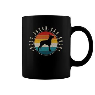 Mens Best Boxer Dad Ever Vintage Funny Boxer Dog Owner Coffee Mug | Mazezy