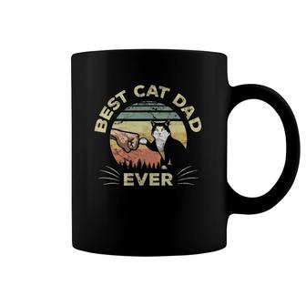 Mens Best Cat Dad Ever Kitten Fist Bump Cute Pet Owner Father Coffee Mug | Mazezy