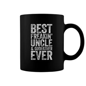 Mens Best Freakin' Uncle And Godfather Ever Coffee Mug | Mazezy CA
