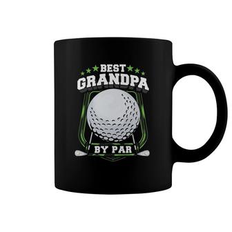 Mens Best Grandpa By Par Golf Papa Grandfather Pop Dad Golf Gift Coffee Mug | Mazezy