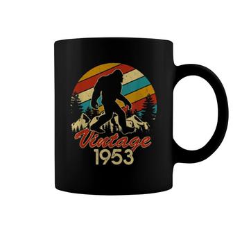 Mens Bigfoot Born In 1953 Birthday Vintage Sasquatch Made In 1953 Coffee Mug | Mazezy