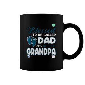 Mens Blessed To Be Called Dad For Cool Grandpa Plus Size Coffee Mug | Mazezy