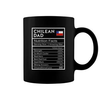 Mens Chilean Dad Nutrition Facts National Pride Gift For Dad Coffee Mug | Mazezy