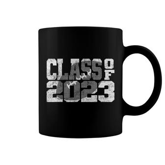 Mens Class Of 2023 Senior Football Player Vintage Offense Defense Coffee Mug | Mazezy