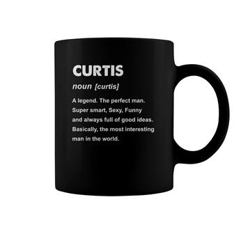 Mens Curtis Name The Perfect Man Coffee Mug | Mazezy
