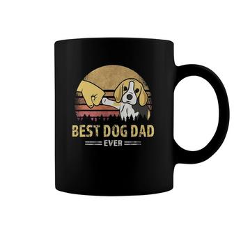 Mens Cute Best Beagle Dad Ever Retro Vintage Puppy Lover Design Coffee Mug | Mazezy