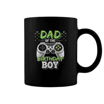 Mens Dad Of The Birthday Boy Matching Video Gamer Birthday Party Cute Coffee Mug - Seseable