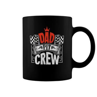 Mens Dad Pit Crew Gift Funny Hosting Car Race Birthday Party Coffee Mug | Mazezy