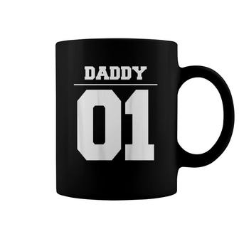 Mens Daddy 01 Fathers Day Gift Idea Daddy Daughter Matching Coffee Mug | Mazezy
