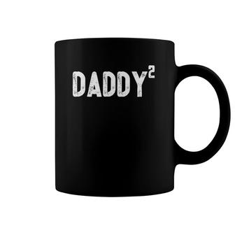 Mens Daddy To Be Of 2 Kids - 2Nd Power Squared Dad Coffee Mug | Mazezy