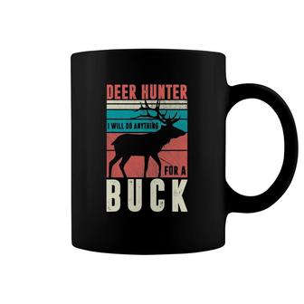 Mens Deer Hunting Hunter Buck Antler Coffee Mug | Mazezy