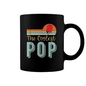 Mens Father's Day Grandfather Gift Retro Vintage The Coolest Pop Coffee Mug | Mazezy