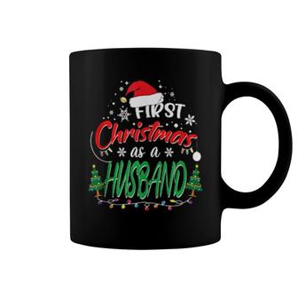 Mens First Christmas As A Husband New Groom Spouse 1St Christmas Coffee Mug | Mazezy