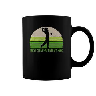 Mens Funny Best Stepdad By Par Golf Apparel Father's Day Vintage Coffee Mug | Mazezy UK
