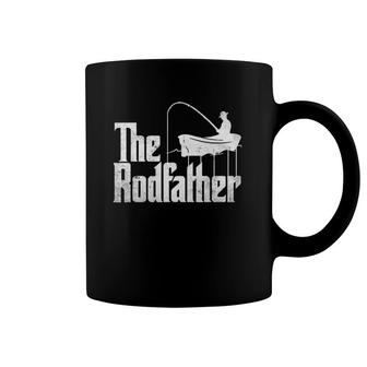 Mens Funny Fishing Gift The Rodfather Coffee Mug | Mazezy