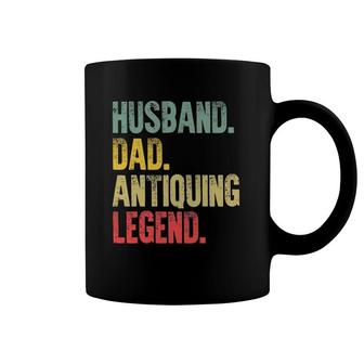 Mens Funny Vintage Husband Dad Antiquing Legend Retro Coffee Mug | Mazezy