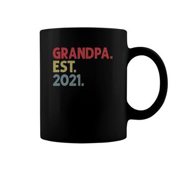 Mens Grandpa Est 2021 Gift For Grandfather To Be Established 2021 Ver2 Coffee Mug | Mazezy