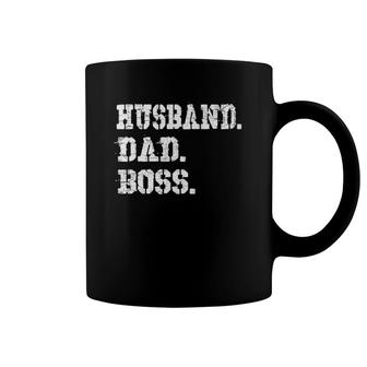 Mens Husband Dad Boss Funny Father's Day Gift Tee Coffee Mug | Mazezy
