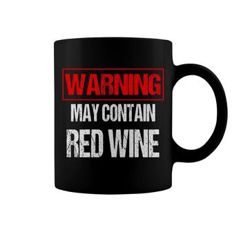Mens May Contain Alcohol Warning May Contain Wine Coffee Mug - Thegiftio UK