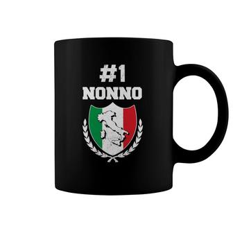Mens Number One Nonno Italian Grandfather Funny Grandpa Coffee Mug | Mazezy