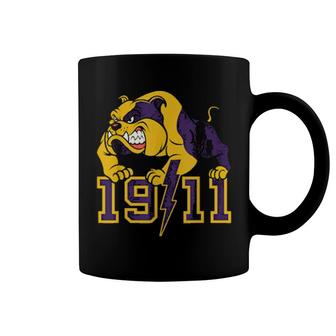 Mens Omega Fraternity 1911 Hand Sign Psi Bulldog Coffee Mug | Mazezy