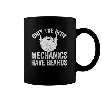 Mens Only The Best Mechanics Have Beards Funny Beard Gift Coffee Mug | Mazezy
