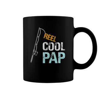 Mens Pap Gift From Granddaughter Grandson Reel Cool Pap Coffee Mug | Mazezy