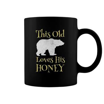 Mens Papa Bear Father's Day Gift This Old Bear Loves His Honey Coffee Mug | Mazezy