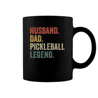 Mens Pickleball Funny Husband Dad Legend Vintage Father's Day Coffee Mug | Mazezy