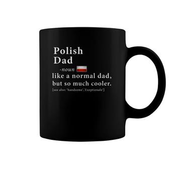 Mens Polish Dad Definition Fathers Day Gift Flag Coffee Mug | Mazezy