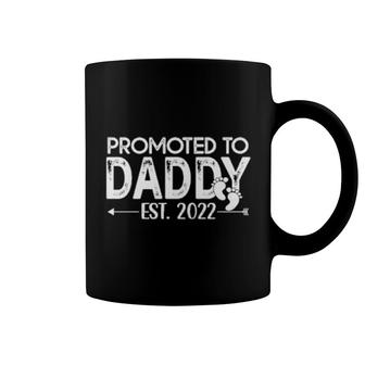 Mens Promoted To Daddy 2022 For New Dad First Time Dad Coffee Mug | Mazezy