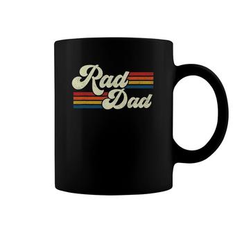 Mens Rad Dad Retro Father's Day Top Coffee Mug | Mazezy