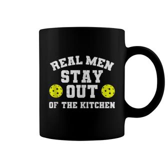 Mens Real Stay Out Of The Kitchen Pickleball Coffee Mug | Mazezy