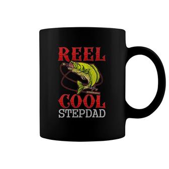 Mens Reel Cool Stepdad Fishing Lover Father's Day Gift Funny Coffee Mug | Mazezy CA