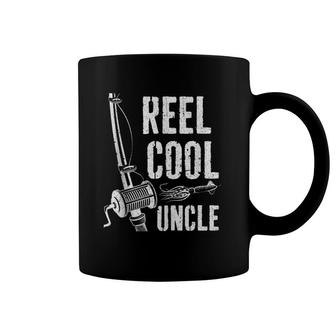 Mens Reel Cool Uncle Fishing Father's Day Gif Coffee Mug | Mazezy