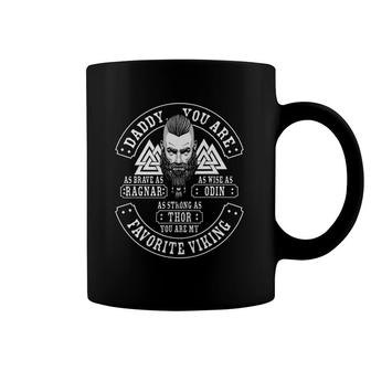 Mens Retro Viking Norse Mythology Dad - Father's Day Viking Coffee Mug | Mazezy