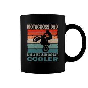 Mens Retro Vintage Dirt Bike Dad Motocross Fan Father's Day Coffee Mug | Mazezy