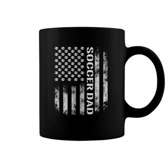 Mens Soccer Dad Funny Usa Flag Father's Day Gift Coffee Mug | Mazezy