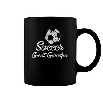 Mens Soccer Great Grandpa Cute Funny Player Fan Gift Coffee Mug | Mazezy