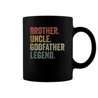 Mens Uncle Godfather Gifts From Godchild Nephew Niece Vintage Coffee Mug | Mazezy