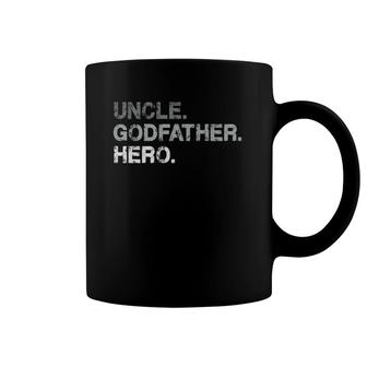 Mens Uncle Godfather Hero & Gift For Uncles Cute Godfathers Coffee Mug | Mazezy
